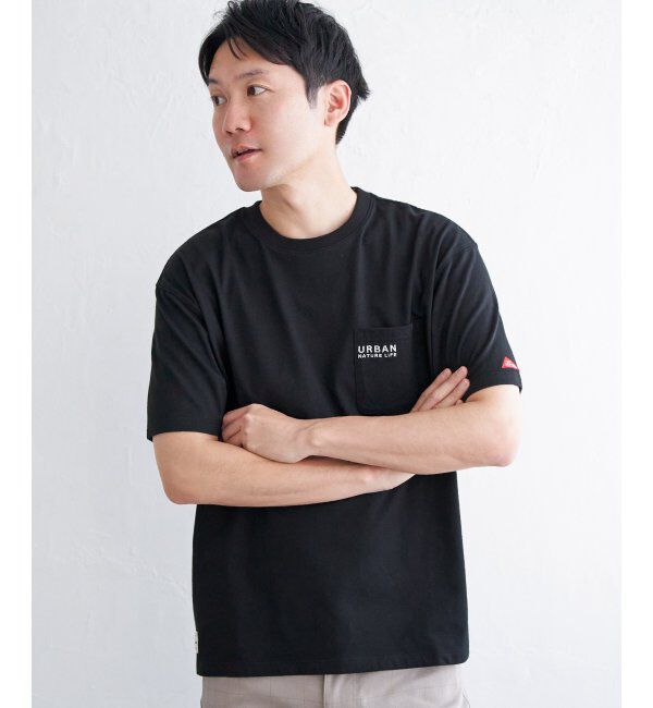 ikka「【雑誌MonoMax5月号掲載】URBAN NATURE LIFE アーバンネイチャーライフ 刺繍ポケットTシャツ」|Tシャツ・カットソー|