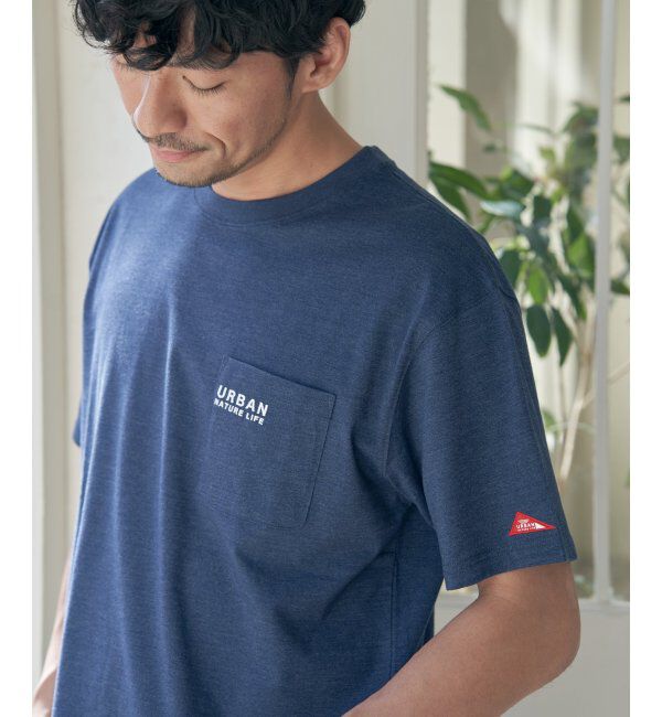 ikka「【雑誌MonoMax5月号掲載】URBAN NATURE LIFE アーバンネイチャーライフ 刺繍ポケットTシャツ」|Tシャツ・カットソー|