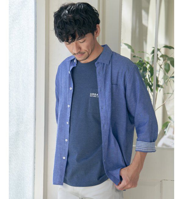 ikka「【雑誌MonoMax5月号掲載】URBAN NATURE LIFE アーバンネイチャーライフ 刺繍ポケットTシャツ」|Tシャツ・カットソー|