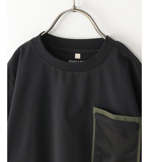 ikka kids「【セットアップ対応】冷感メッシュダブルポケ付きTシャツ（120~160cm）」|Tシャツ・カットソー|