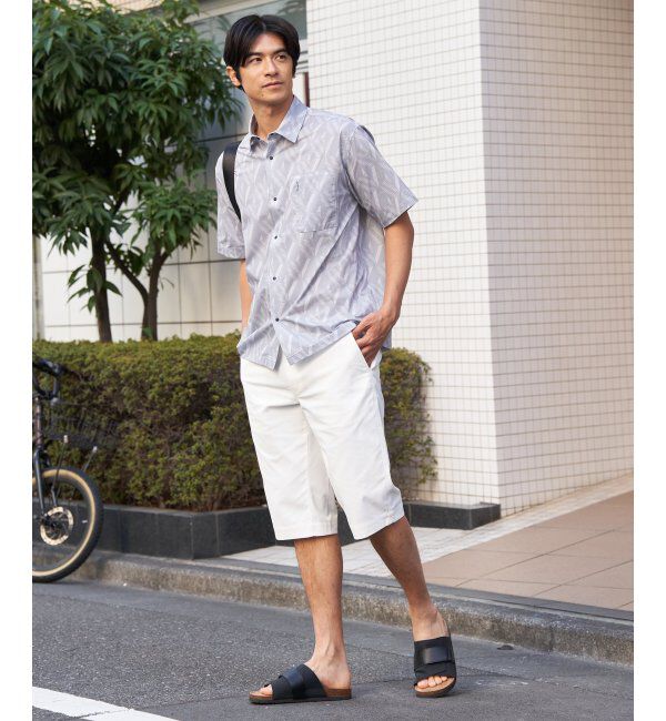 ikka「6.5分丈ドビーイージーハーフパンツ」|その他|