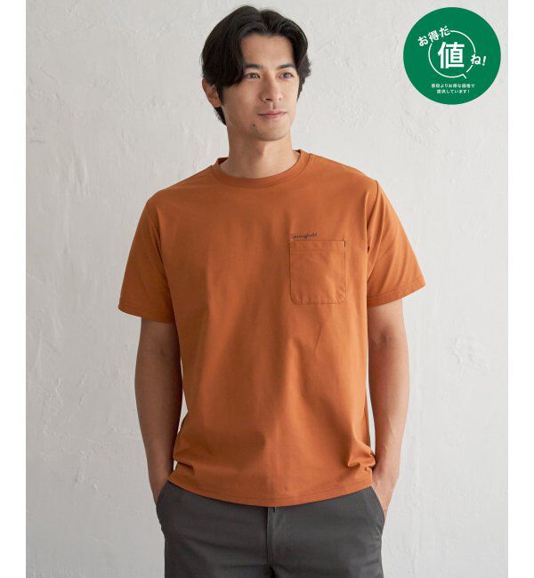 ikka「冷感DRY旅するTシャツ」|Tシャツ・カットソー|オレンジ