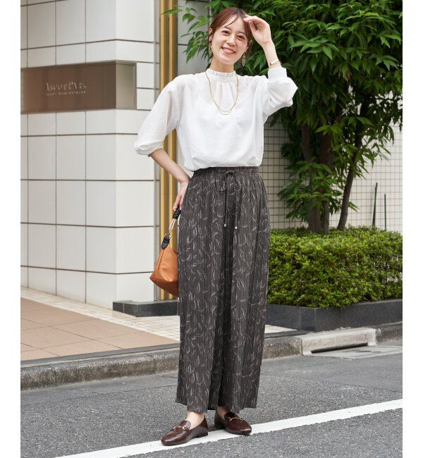 ikka「さらっとプリーツワイドパンツ」|その他|