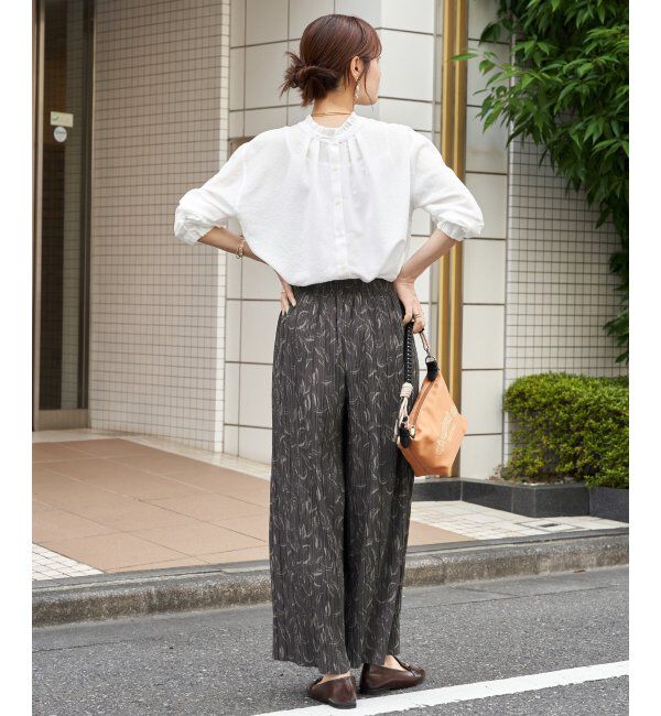ikka「さらっとプリーツワイドパンツ」|その他|