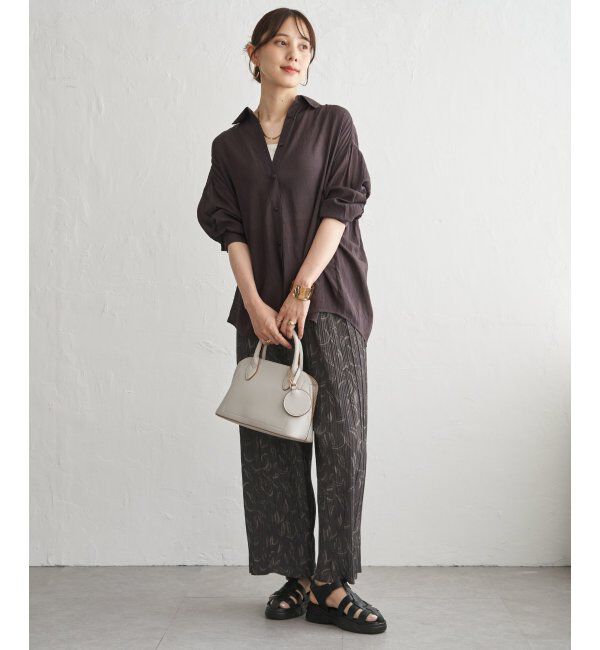 ikka「さらっとプリーツワイドパンツ」|その他|