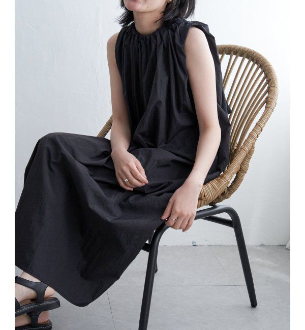 VENCE share style「ナイロンタフタ後ろリボンワンピース」|ワンピース|