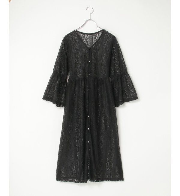 VENCE share style「レースフレアー袖ワンピース」|ワンピース|