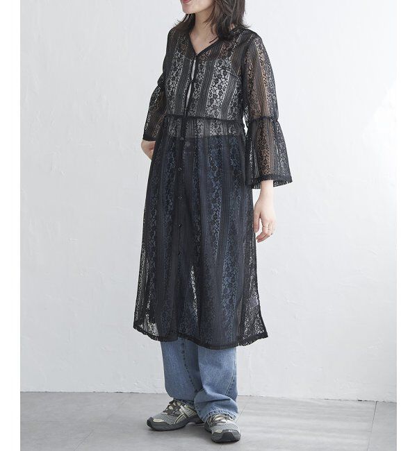 VENCE share style「レースフレアー袖ワンピース」|ワンピース|