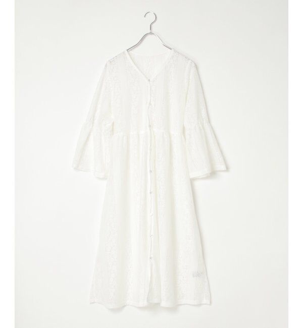 VENCE share style「レースフレアー袖ワンピース」|ワンピース|