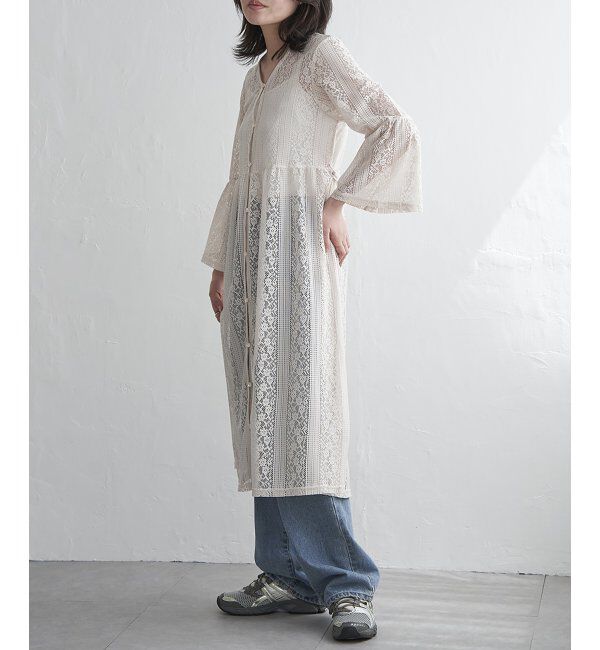 VENCE share style「レースフレアー袖ワンピース」|ワンピース|