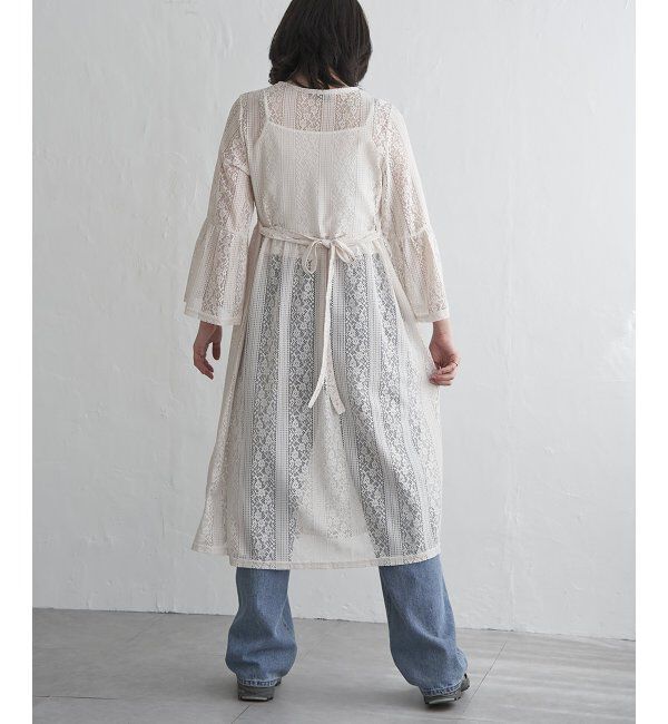 VENCE share style「レースフレアー袖ワンピース」|ワンピース|