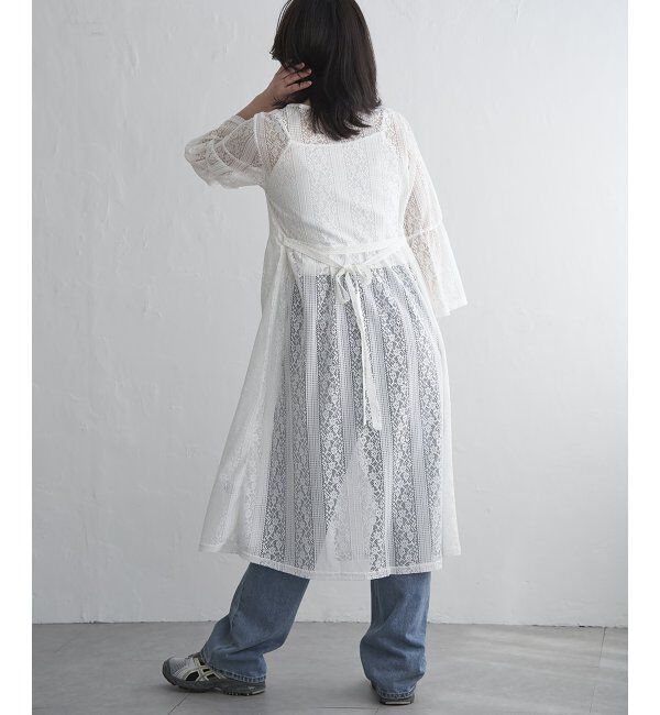 VENCE share style「レースフレアー袖ワンピース」|ワンピース|
