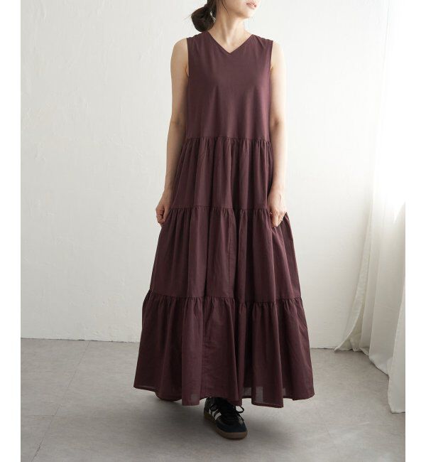 VENCE share style「ティアードノースリフレアーワンピース」|ワンピース|