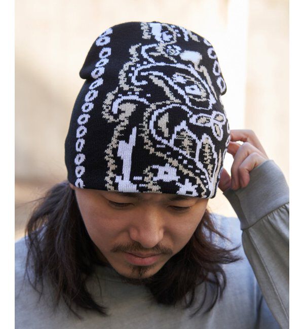VENCE share style「ペイズリービーニーニット帽」|その他|