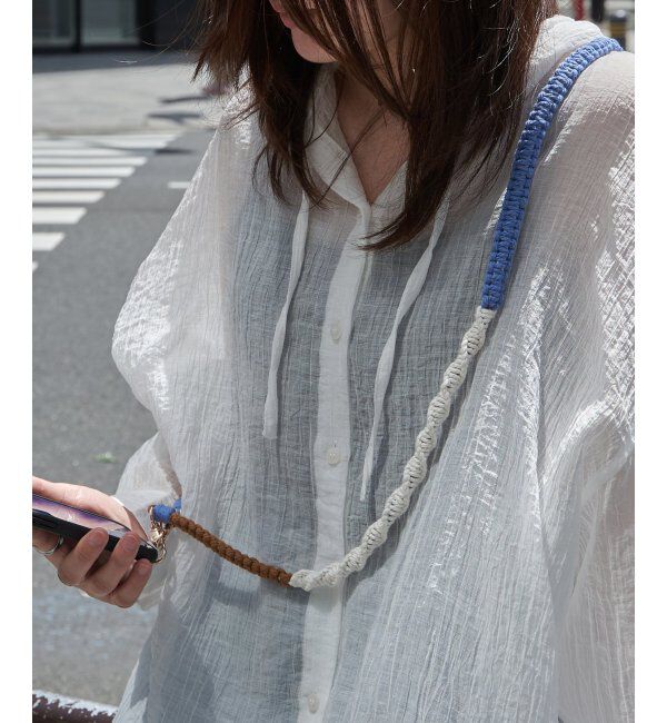 VENCE share style「マクラメウェーブストラップ」|その他|ブラウン