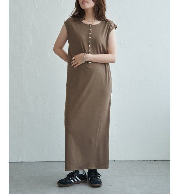 VENCE share style「テレコヘンリーネックワンピース」|ワンピース|