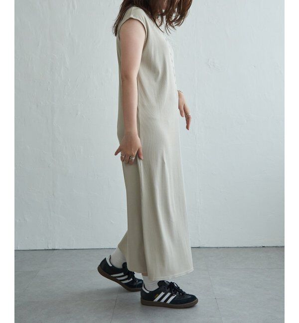 VENCE share style「テレコヘンリーネックワンピース」|ワンピース|
