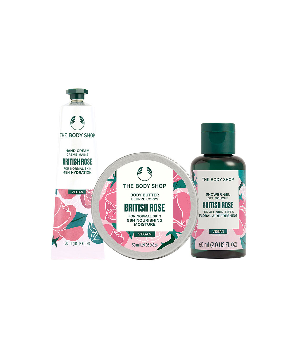 THE BODY SHOP「ミニボディケアボックス BR（香り：ブリティッシュローズ）」|キット・セット|