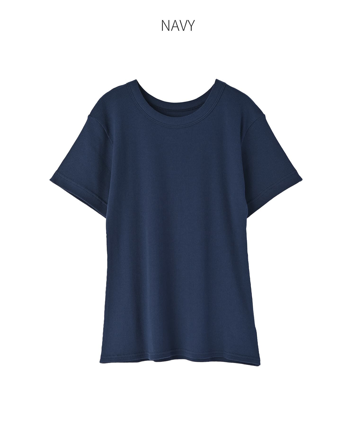 STYLE DELI「【Made in JAPAN】リブ半袖カットソートップス」|Tシャツ・カットソー|