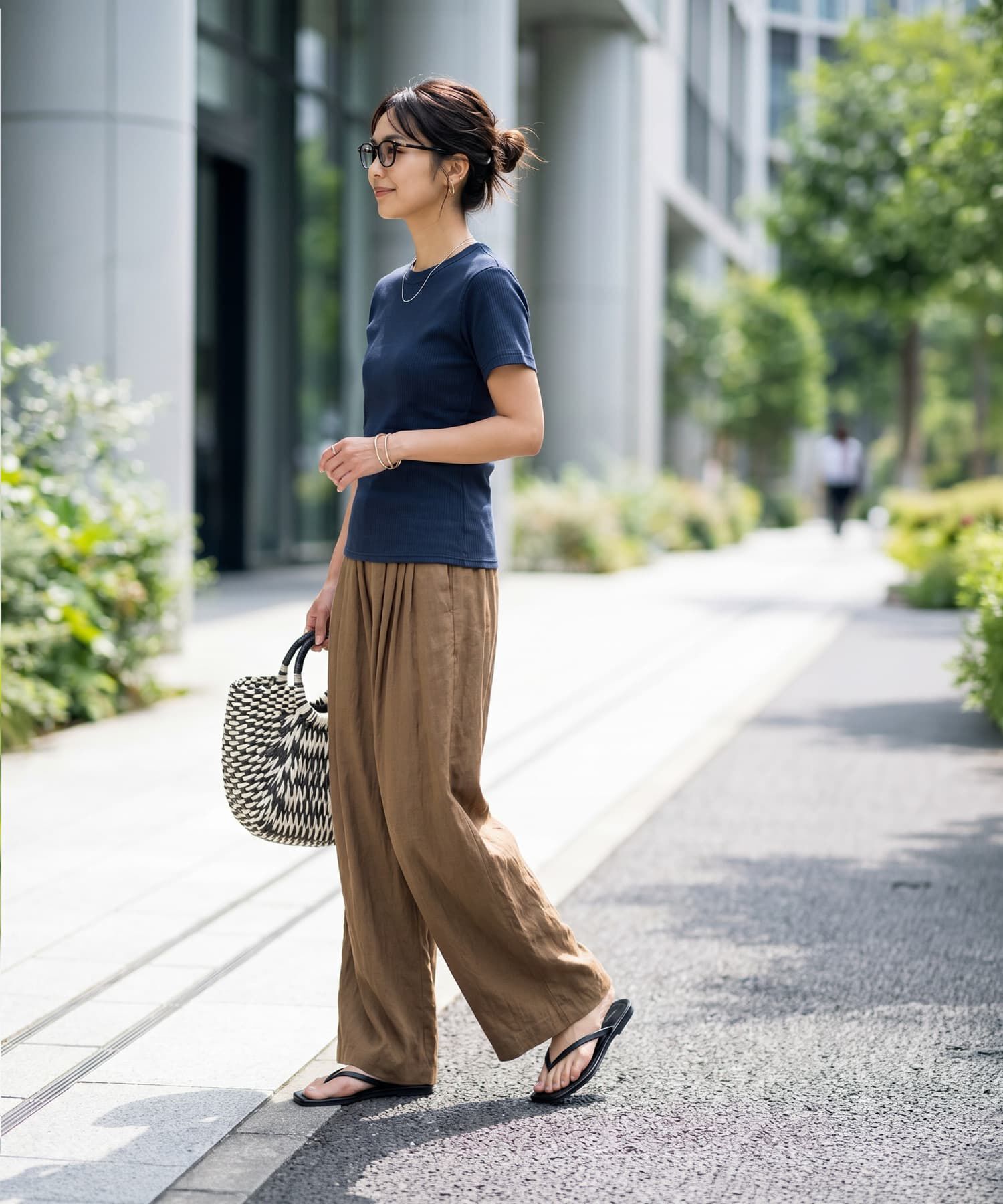 STYLE DELI「【Made in JAPAN】リブ半袖カットソートップス」|Tシャツ・カットソー|