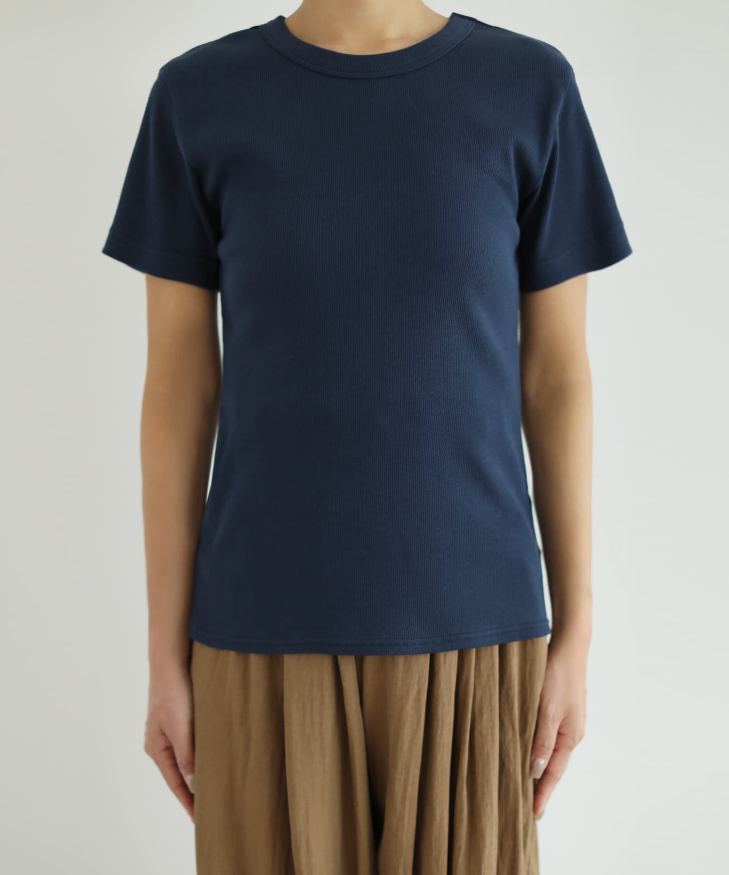 STYLE DELI「【Made in JAPAN】リブ半袖カットソートップス」|Tシャツ・カットソー|