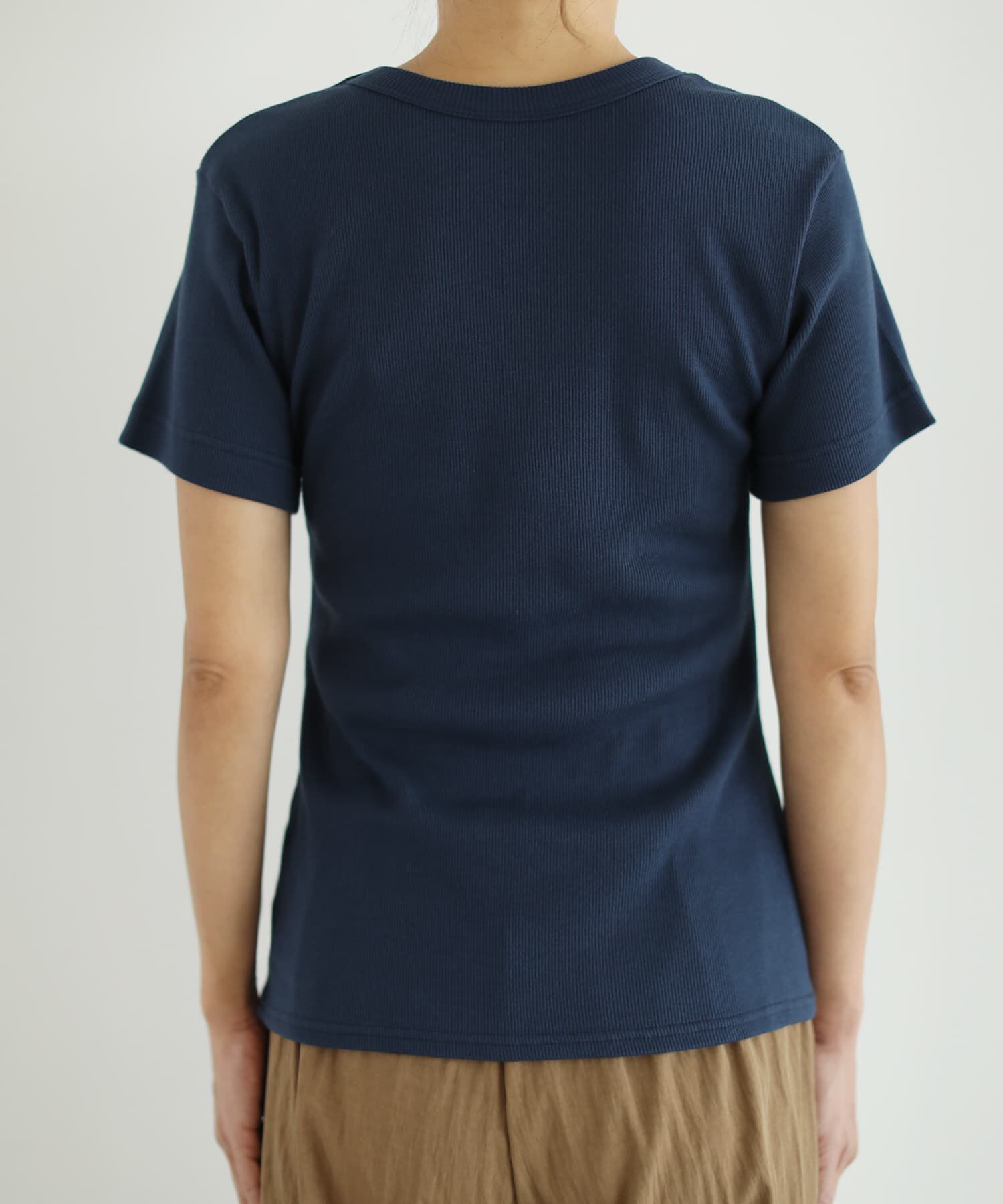 STYLE DELI「【Made in JAPAN】リブ半袖カットソートップス」|Tシャツ・カットソー|