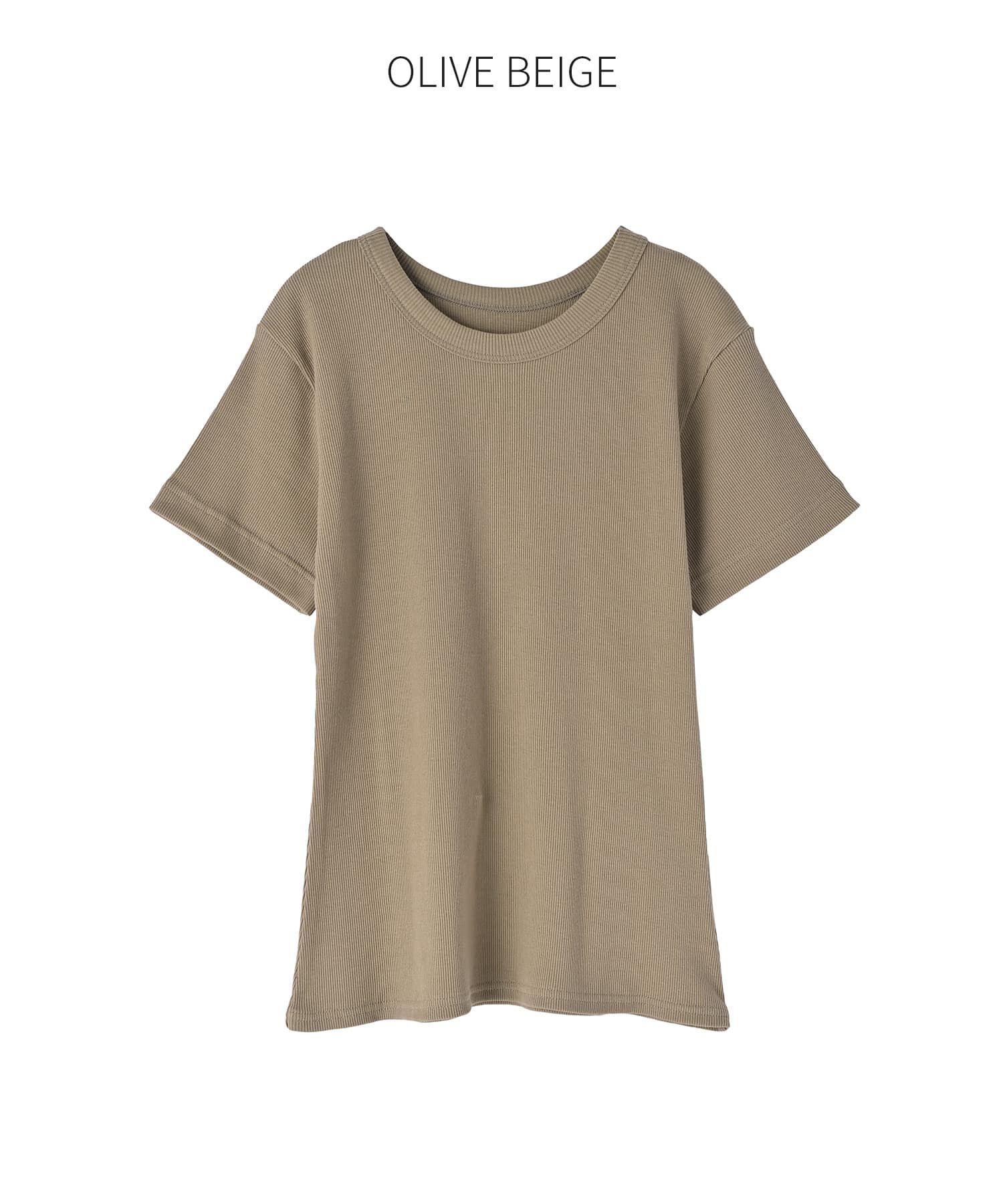 STYLE DELI「【Made in JAPAN】リブ半袖カットソートップス」|Tシャツ・カットソー|