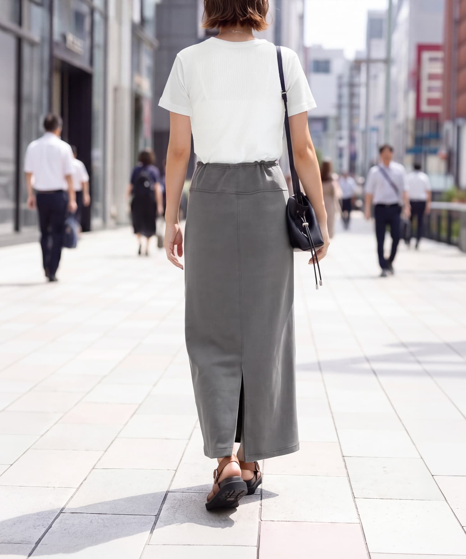 STYLE DELI「【Made in JAPAN】リブ半袖カットソートップス」|Tシャツ・カットソー|