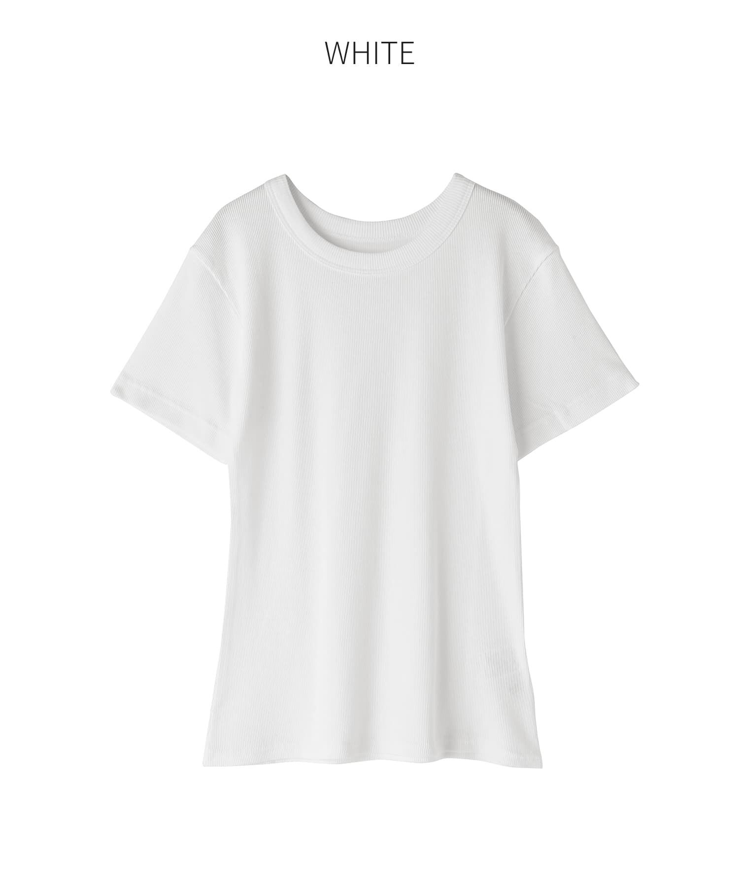 STYLE DELI「【Made in JAPAN】リブ半袖カットソートップス」|Tシャツ・カットソー|