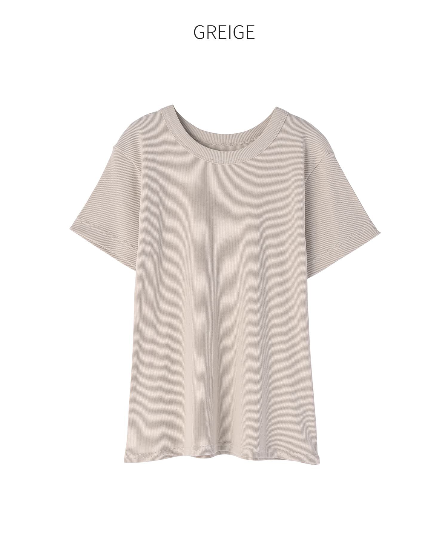 STYLE DELI「【Made in JAPAN】リブ半袖カットソートップス」|Tシャツ・カットソー|