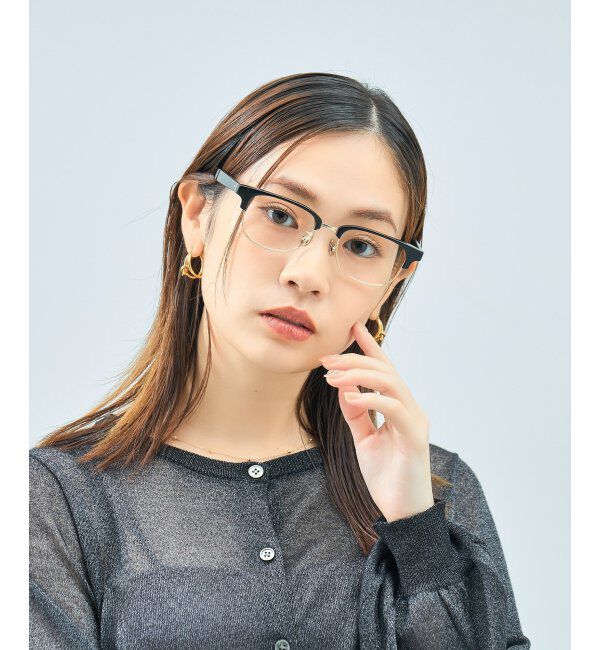  「Zoff｜UNITED ARROWS メガネ | [Stylish] 伊達メガネ 度付き ユナイテッドアローズ   レンズ交換券付」|メガネ|黒3