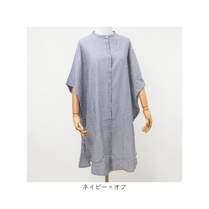 BACKYARD FAMILY「mitis ワンピース ミティス 通販 オーバーサイズブラウスワンピース シャツワンピース 夏」|ワンピース|
