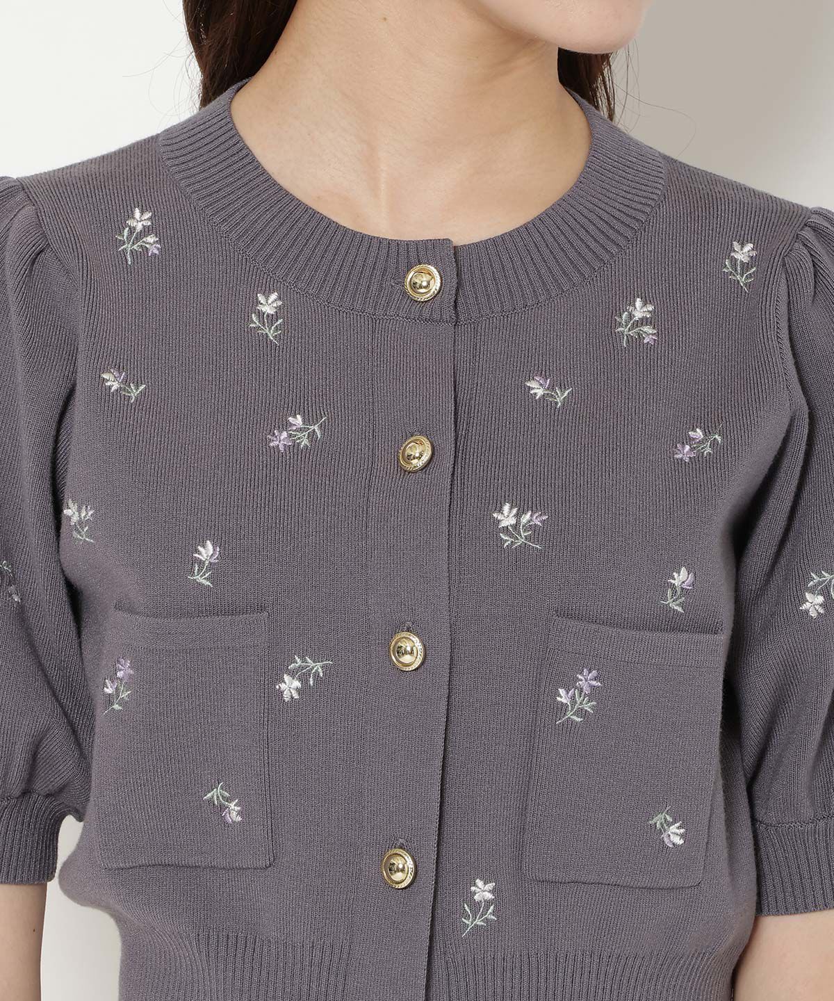 WILLSELECTION「モチーフ刺繍カーディガン」|カーディガン|