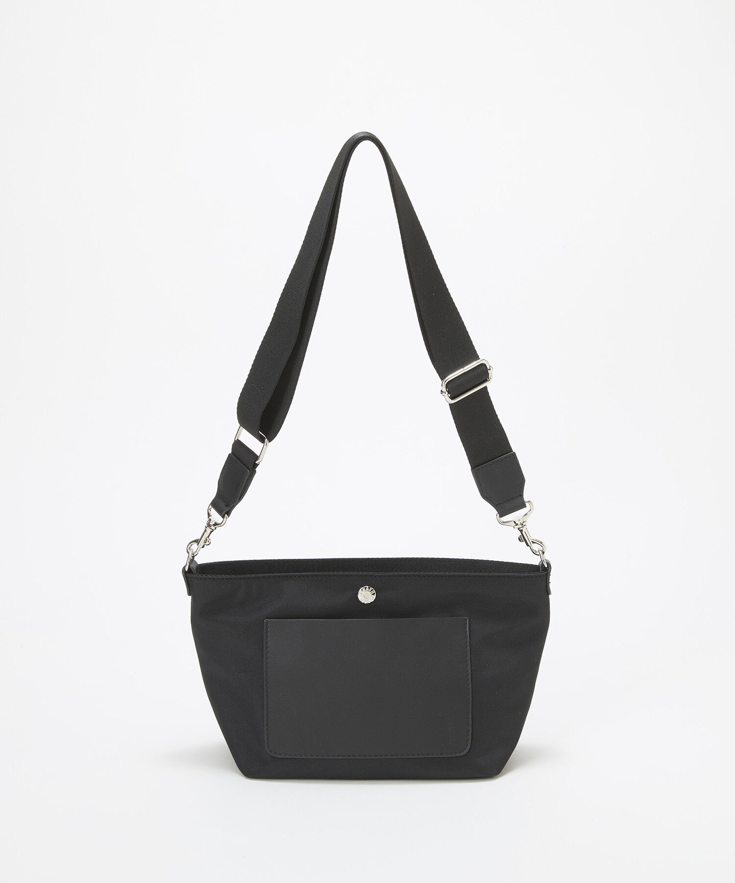 TOPKAPI BREATH「【Breath TOPKAPI sis】【WEB限定】ナイロン レザーポケット ミニ ショルダーバッグ 軽量 / CALM カーム　」|ショルダー・メッセンジャー|ブラック