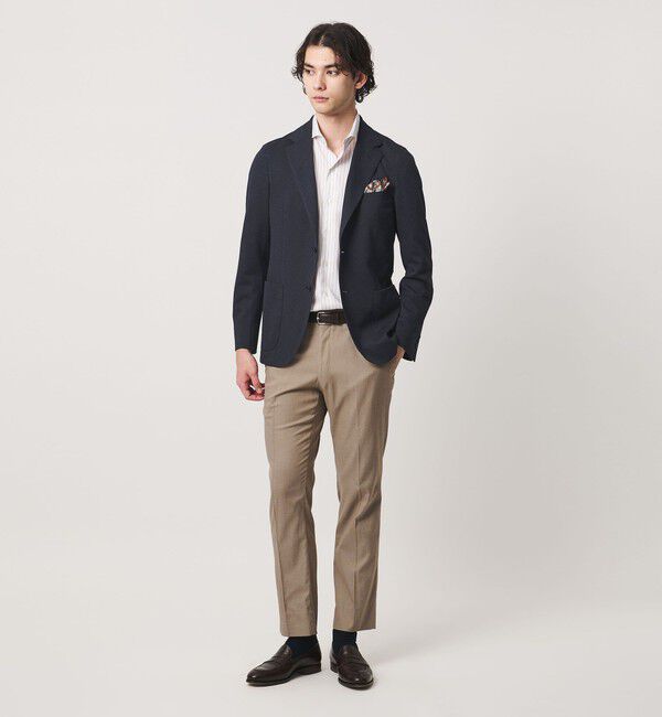 UNITED ARROWS「ハウンドトゥース シングル ２ボタン テーラードジャケット COMFORT EASY‐MODEL SOFT」|テーラードジャケット|