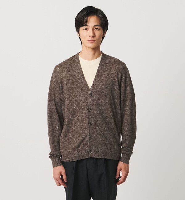 UNITED ARROWS「リネン/コットン ハイゲージ カーディガン」|カーディガン|