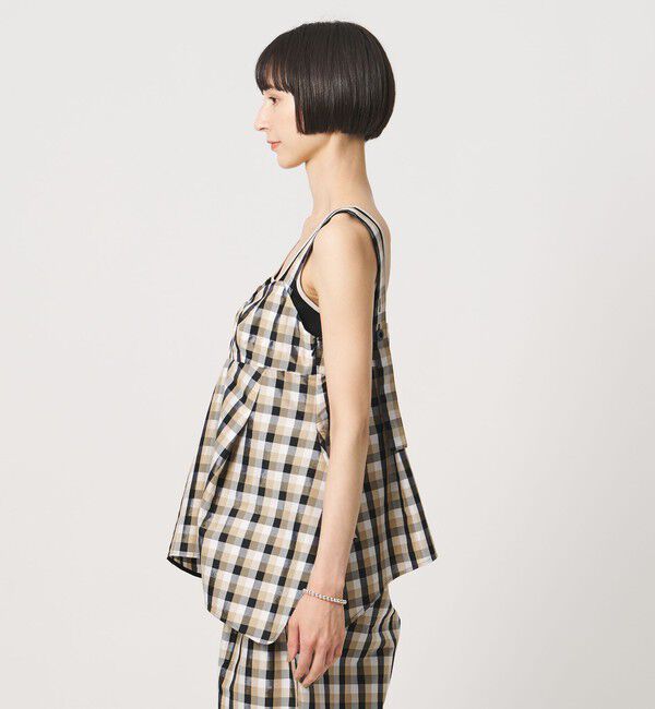 UNITED ARROWS「カラー ギンガムチェック キャミソール ‐ウォッシャブル‐」|キャミソール|