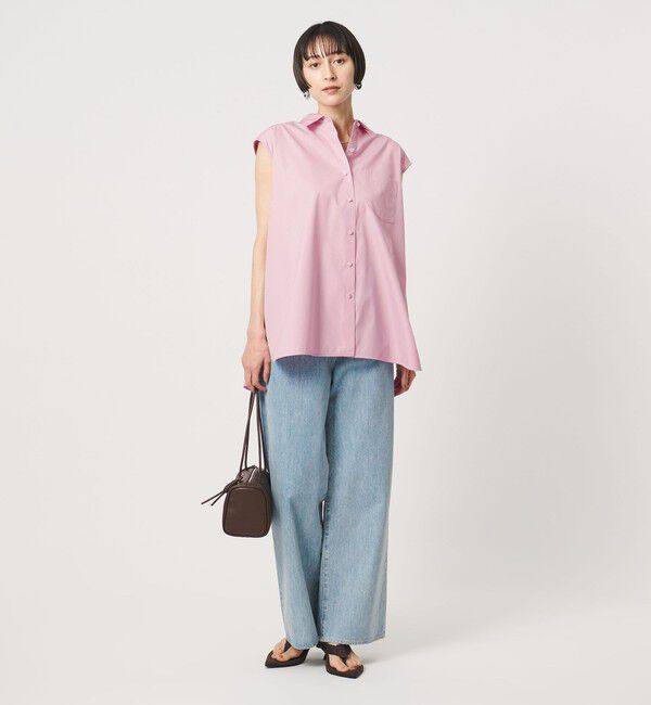 UNITED ARROWS「バックフレア フレンチスリーブ シャツ」|シャツ・ブラウス|