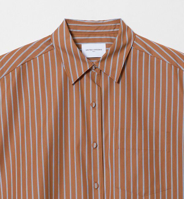 UNITED ARROWS「バックフレア フレンチスリーブ シャツ」|シャツ・ブラウス|