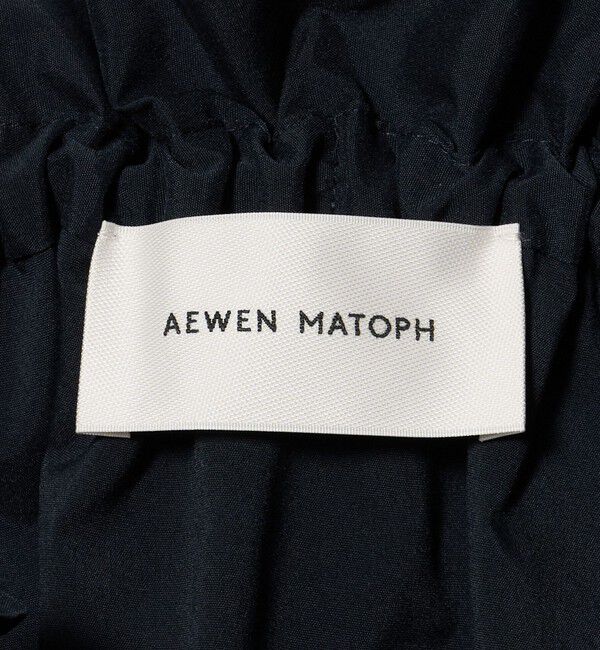 AEWEN MATOPH「＜AEWEN MATOPH＞ギャザー リボン ショートスリーブ ブラウス ウォッシャブル」|シャツ・ブラウス|