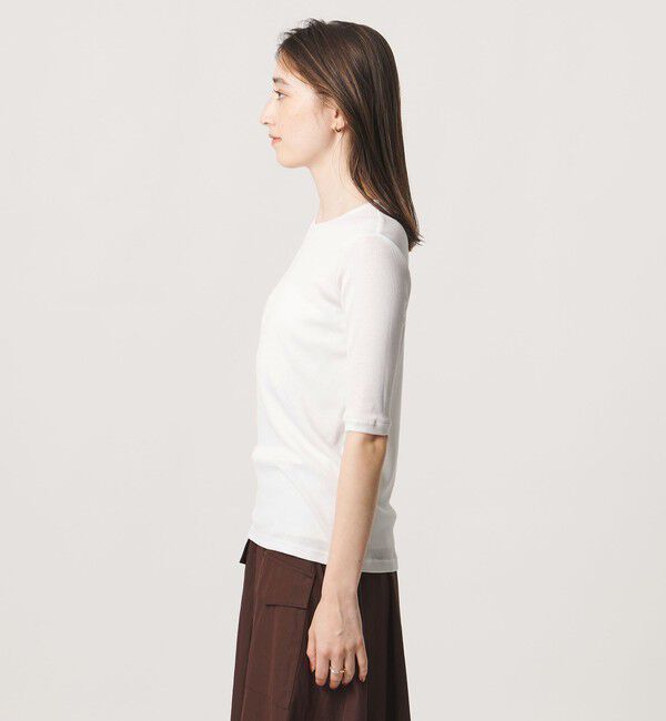 UNITED ARROWS「コットン テレコ 5分袖 カットソー」|Tシャツ・カットソー|