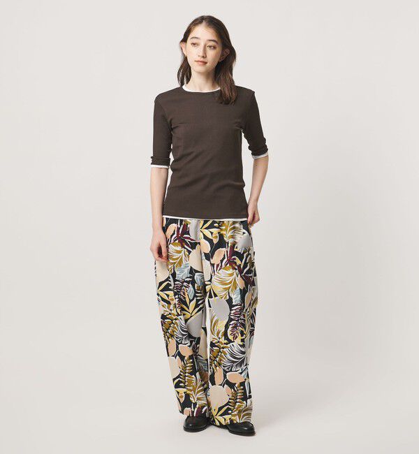 UNITED ARROWS「コットン テレコ 5分袖 カットソー」|Tシャツ・カットソー|
