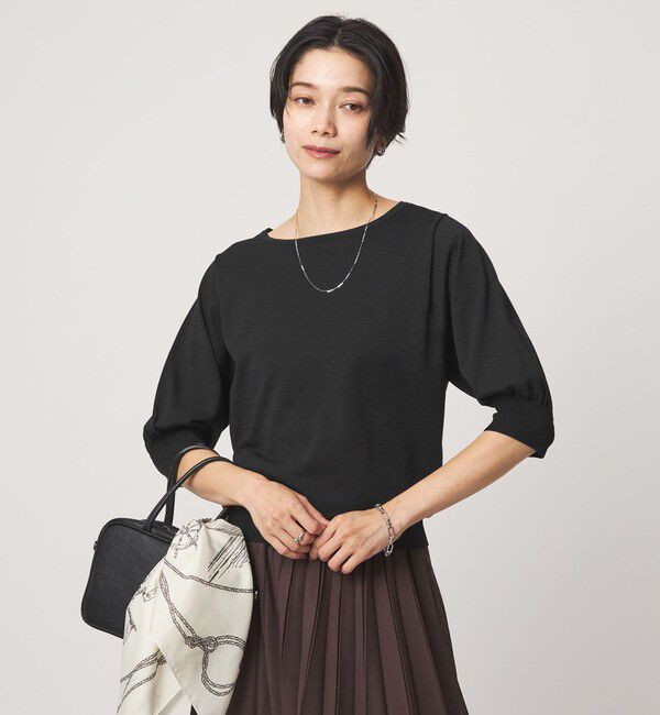 UNITED ARROWS green label relaxing「HIYOKE フォルム スリーブ プルオーバー ニット」|ニット・セーター|