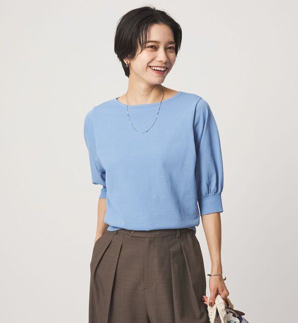 UNITED ARROWS green label relaxing「HIYOKE フォルム スリーブ プルオーバー ニット」|ニット・セーター|
