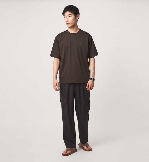 UNITED ARROWS green label relaxing「オーガニックコットン ポンチ クルーネック Tシャツ -接触冷感-」|Tシャツ・カットソー|