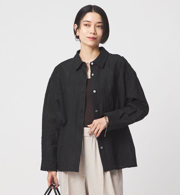 UNITED ARROWS green label relaxing「シアー クロス ステッチ シャツ」|シャツ・ブラウス|