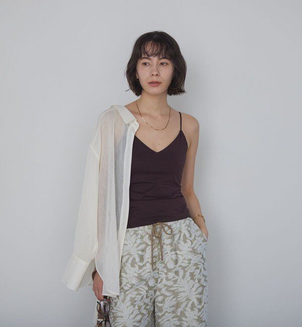 UNITED ARROWS green label relaxing「Vネックキャミソール / カップインナー」|キャミソール|