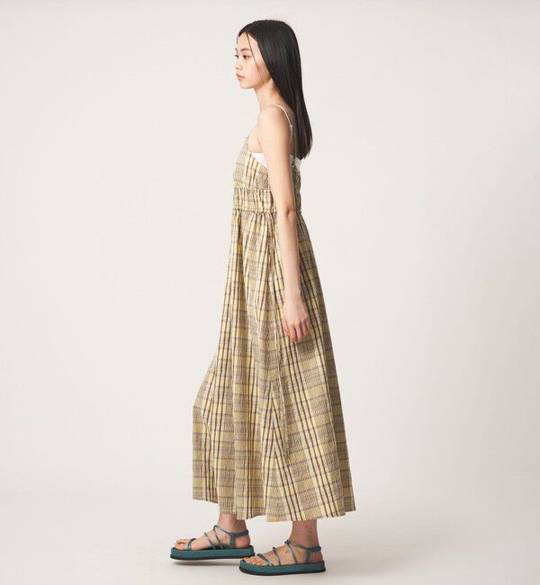 EMMEL REFINES「＜EMMEL REFINES＞EM ビッグチェック キャミワンピース」|ワンピース|