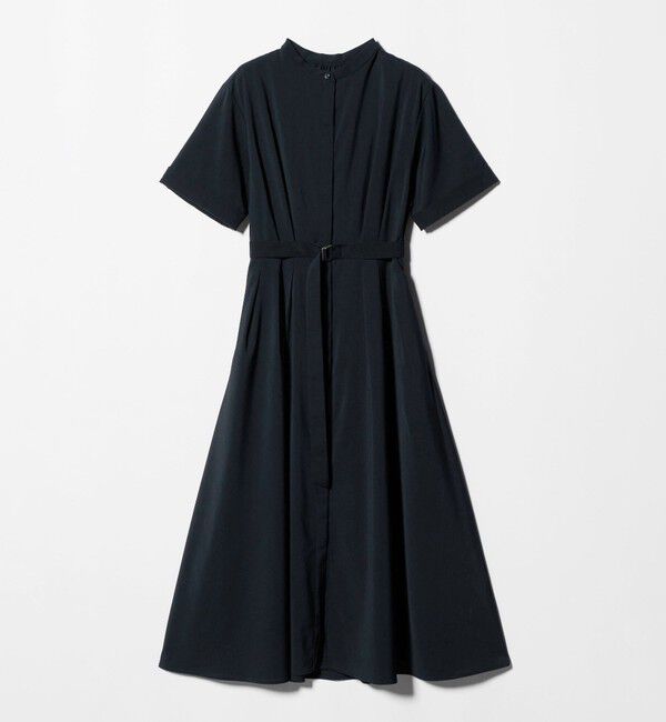 UNITED ARROWS green label relaxing「ベルト フレア ワンピース マシンウォッシャブル 吸水速乾 」|ワンピース|