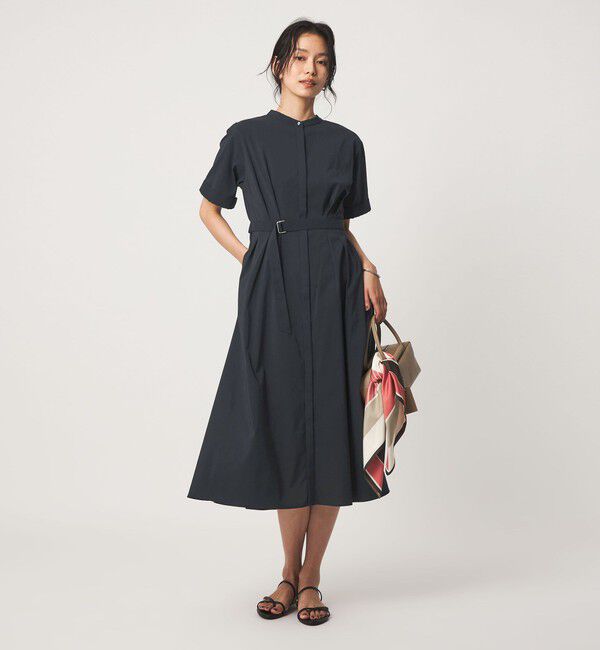 UNITED ARROWS green label relaxing「ベルト フレア ワンピース マシンウォッシャブル 吸水速乾 」|ワンピース|